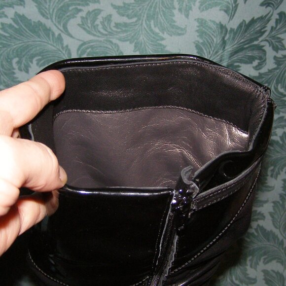 🔥 NEW size 8.5-9/39 Giorgio Nevi Black Leather Boots Knee High - Picture 9 of 13